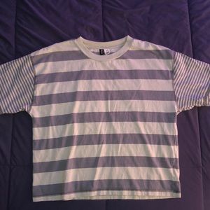 striped green tee